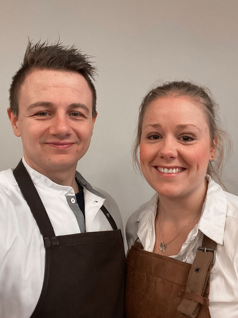 Martin og Stephanie, Restaurant Behrnt på Ballen Badehotel.