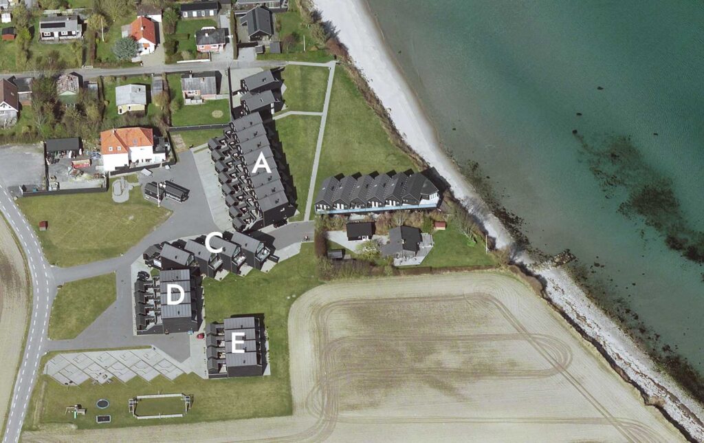 Oversigtskort over Ballen Strandpark